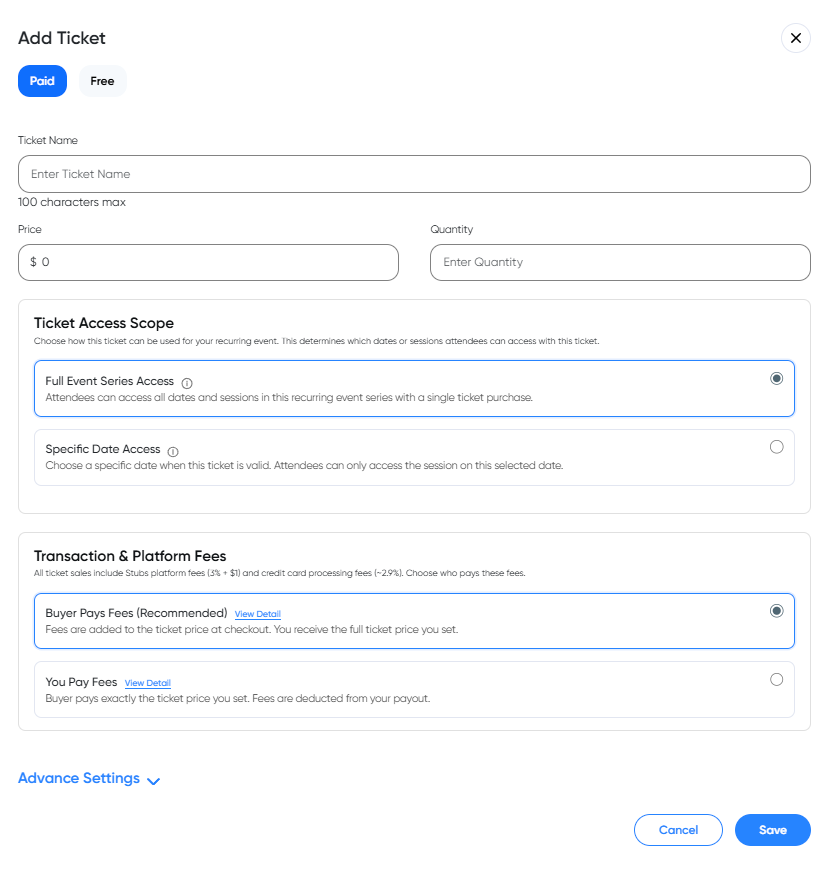 Basic Ticket Creation Form